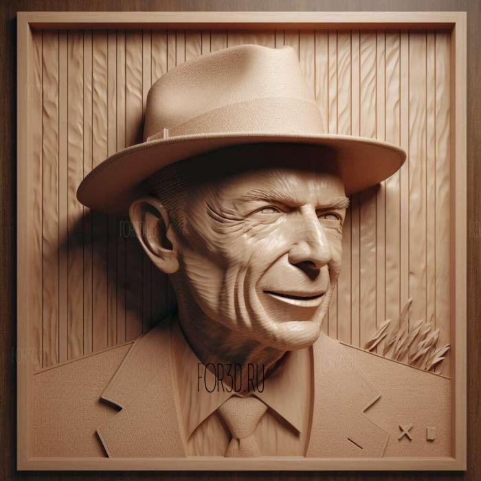 Frank Sinatra 3 stl model for CNC